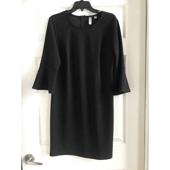 Tacera Black Bell Sleeve Dress - Picture 1 of 2